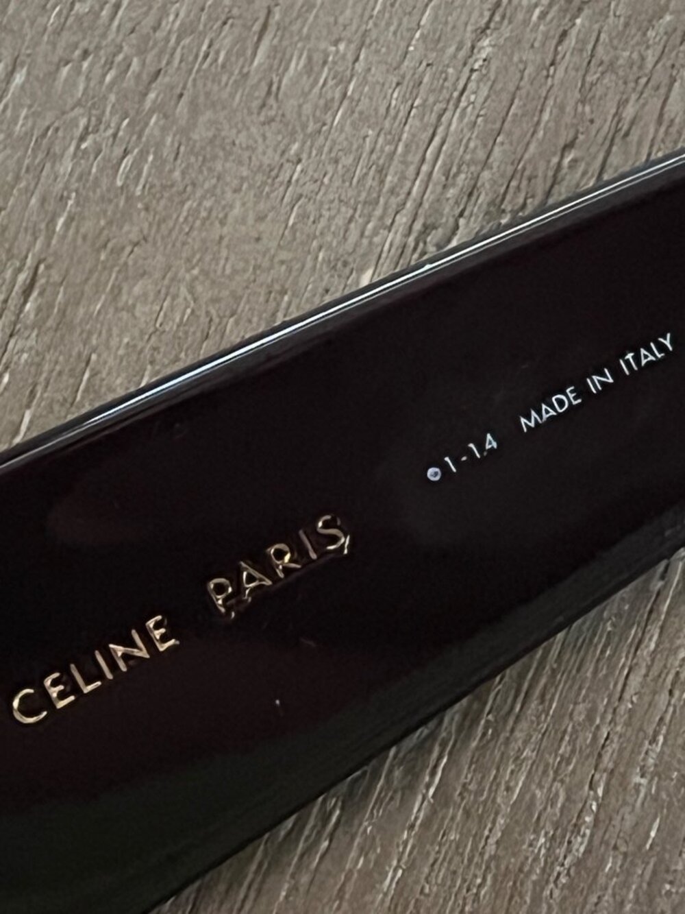 Celine CL40305U 48F Gradient  Deep Purple bold round sunglasses gold logo - Picture 9 of 10